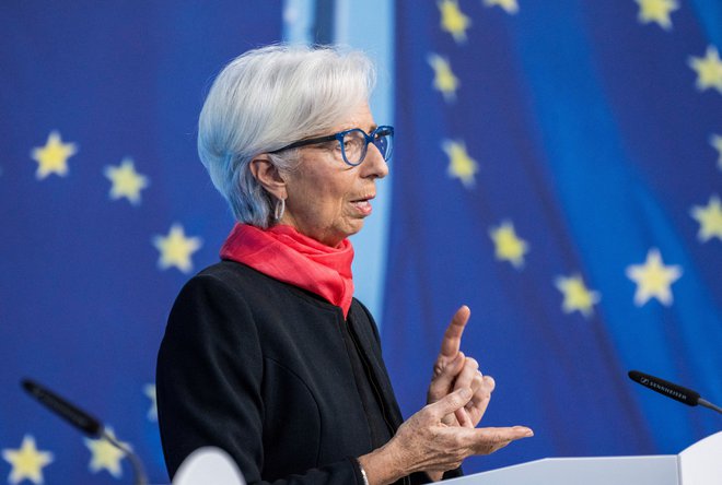 Predsednica Evropske centralne banke (ECB) Christine Lagarde, 16. december 2021. Foto: Thomas Lohnes / Reuters
