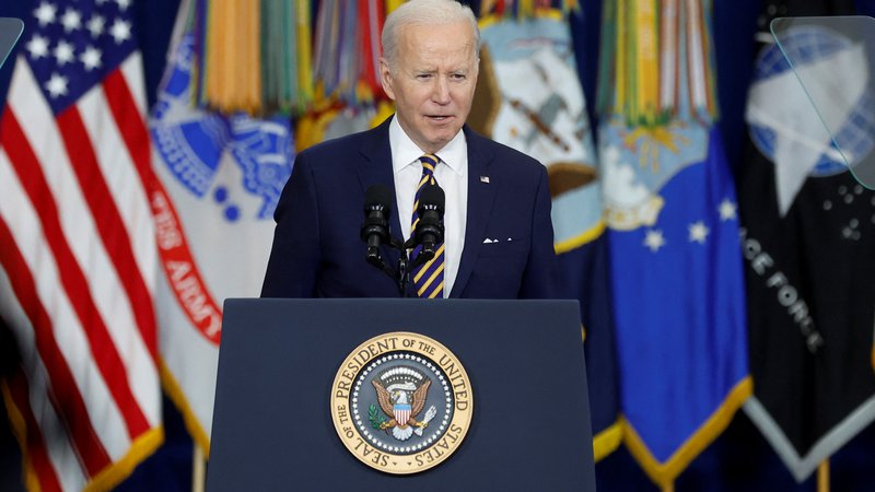 Fotografija: Ameriški predsednik Joe Biden. Foto: JONATHAN ERNST/Reuters
