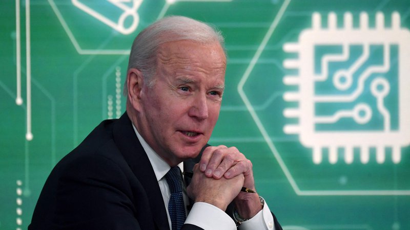 Fotografija: Ameriški predsednik Joe Biden, 9. marec 2022. Foto: Nicholas Kamm / AFP
