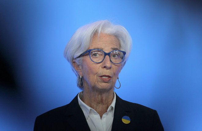 Predsednica Evropske centralne banke (ECB) Christine Lagarde, 10. marec 2022. Foto: Daniel Roland / Reuters
