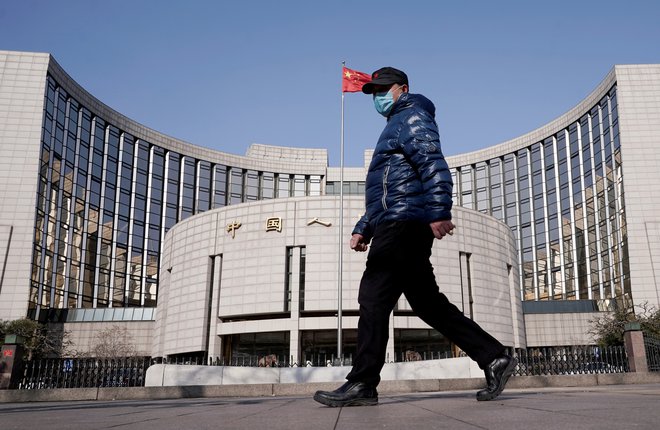 Kitajska centralna banka Ljudska banka Kitajske (PBOC). Foto: Jason Lee / Reuters
