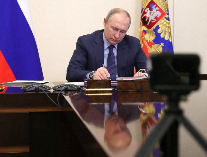 Ruski predsednik Vladimir Putin, 25. marec 2022. Foto: Sputnik / Mikhail Klimentyev / Kremlin / Reuters
