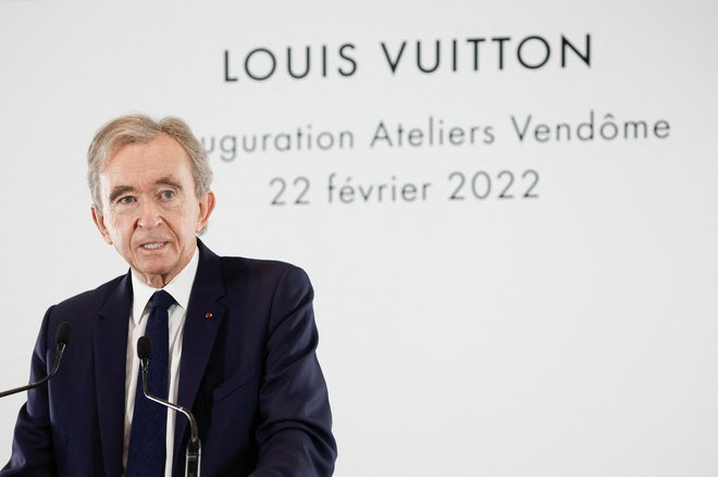 Izvršni direktor največjega konglomerata za luksuzno blago, Bernard Arnault. Foto: BENOIT TESSIER/Reuters
