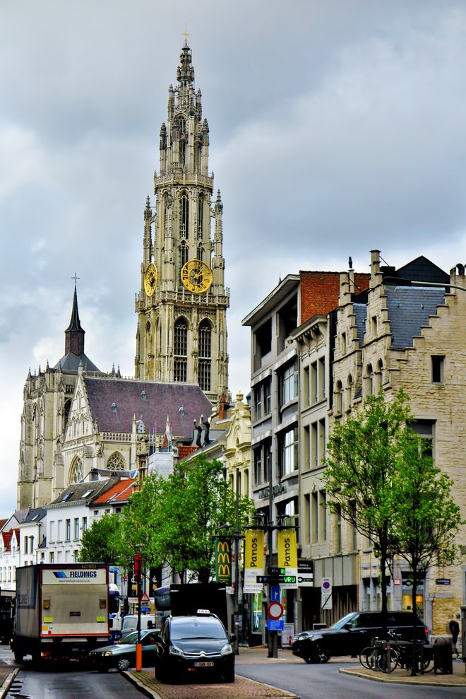 Antwerpen v Belgiji, drugo največje pristanišče v Evropi in Center diamantne trgovine. Foto: Feist Marko/Delo
