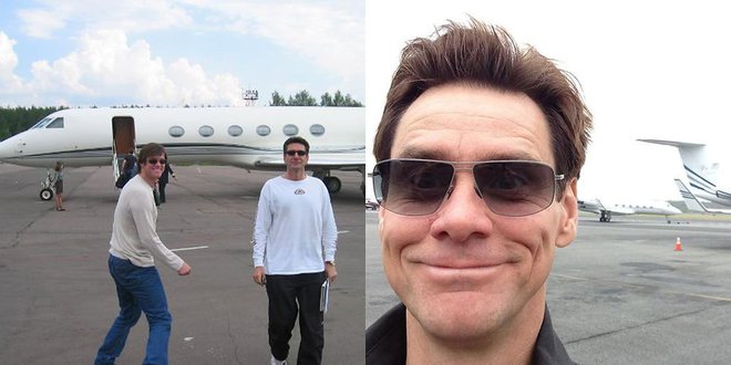 Jim Carrey ima tudi privatno letalo. Foto: posnetek zaslona/Airacer
