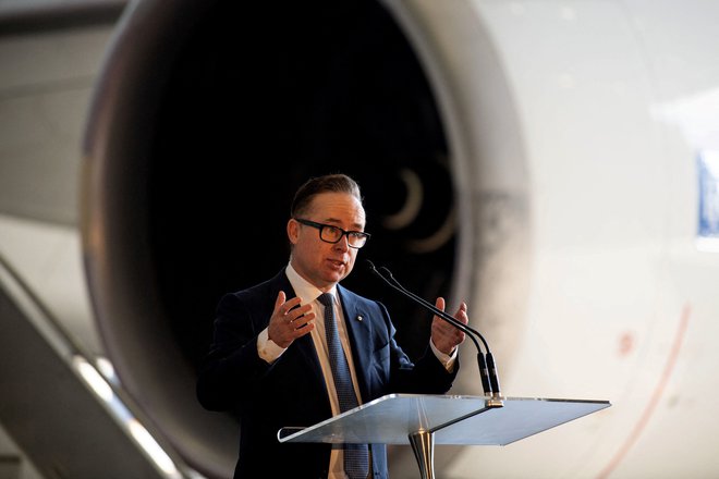Izvršni direktor letalske družbe Qantas, Alan Joyce, 2. maj 2022. Foto: Wendell Teodoro / AFP
