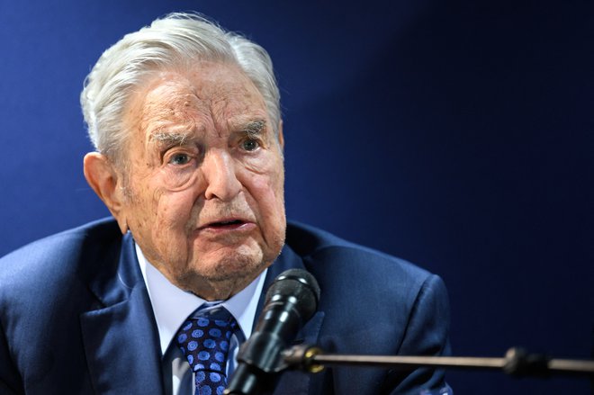 Madžarsko-ameriški poslovnež in milijarder George Soros, 24. maj 2022. Foto: Fabrice Coffrini/AFP

