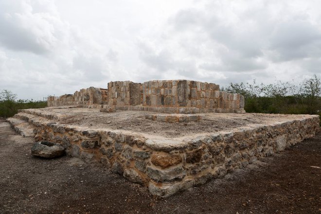 Ruševine majevskega najdišča Xiol, Merida, Mehika, 26. maj 2022. Foto: Lorenzo Hernandez / Reuters
