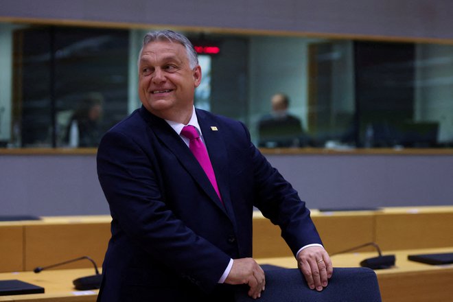 Madžarski premier Viktor Orban, Bruselj, Belgija, 30. maj 2022. Foto: Johanna Geron / Reuters
