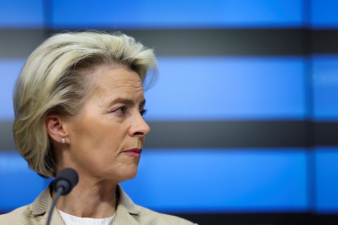 Predsednica Evropske komisije Ursula von der Leyen, Bruselj, Belgija, 31. maj 2022. Foto: Johanna Geron / Reuters
