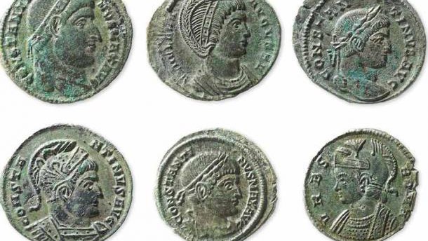 Fotografija: Kovanci odkriti v Bubendorfu v Švici. Foto: Archeology Baselland.

