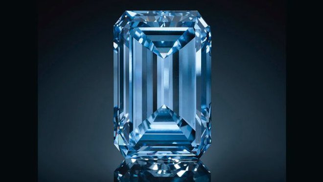 Oppenheimer Blue diamant. Foto: Flickr/AZL Buy
