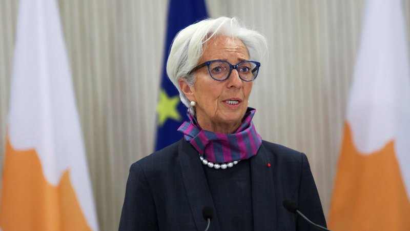 Fotografija: Christine Lagarde, predsednica Evropske centralne banke (ECB), 30. marec 2022. Foto: Yiannis Kourtoglou / Reuters
