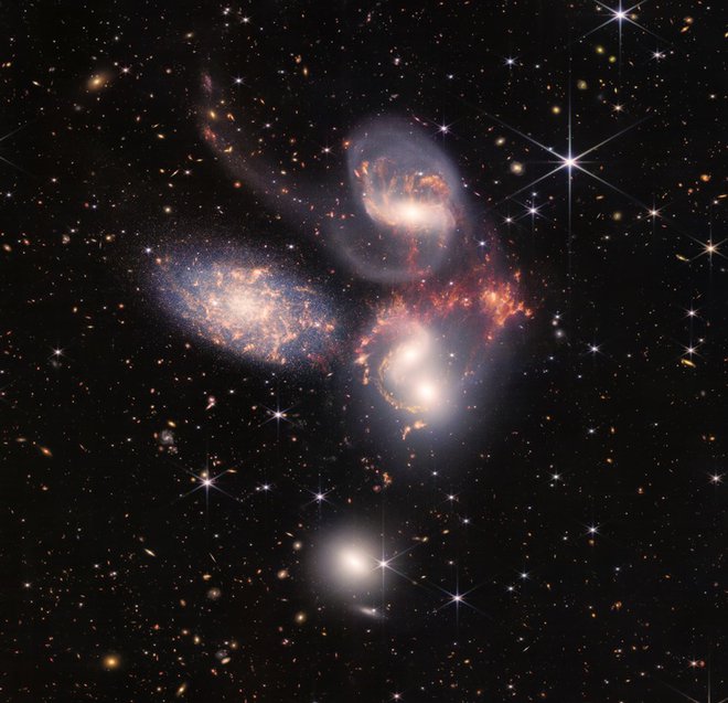 Najnovejši posnetki vesoljeskega teleskopa James Webb. Foto: Nasa
