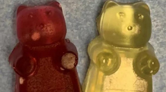 Znanstveniki so iz reciklirane smole našli kalijev laktat razreda hrane in ga uporabili za izdelovanje sladkarij iz gumijastih medvedkov. Foto: John Dorgan
